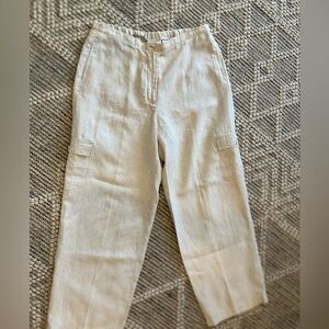 Liz Claiborne petite 100% linen dress cargo pants